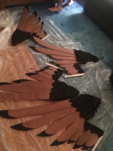 The final four wings, just before their detailing.