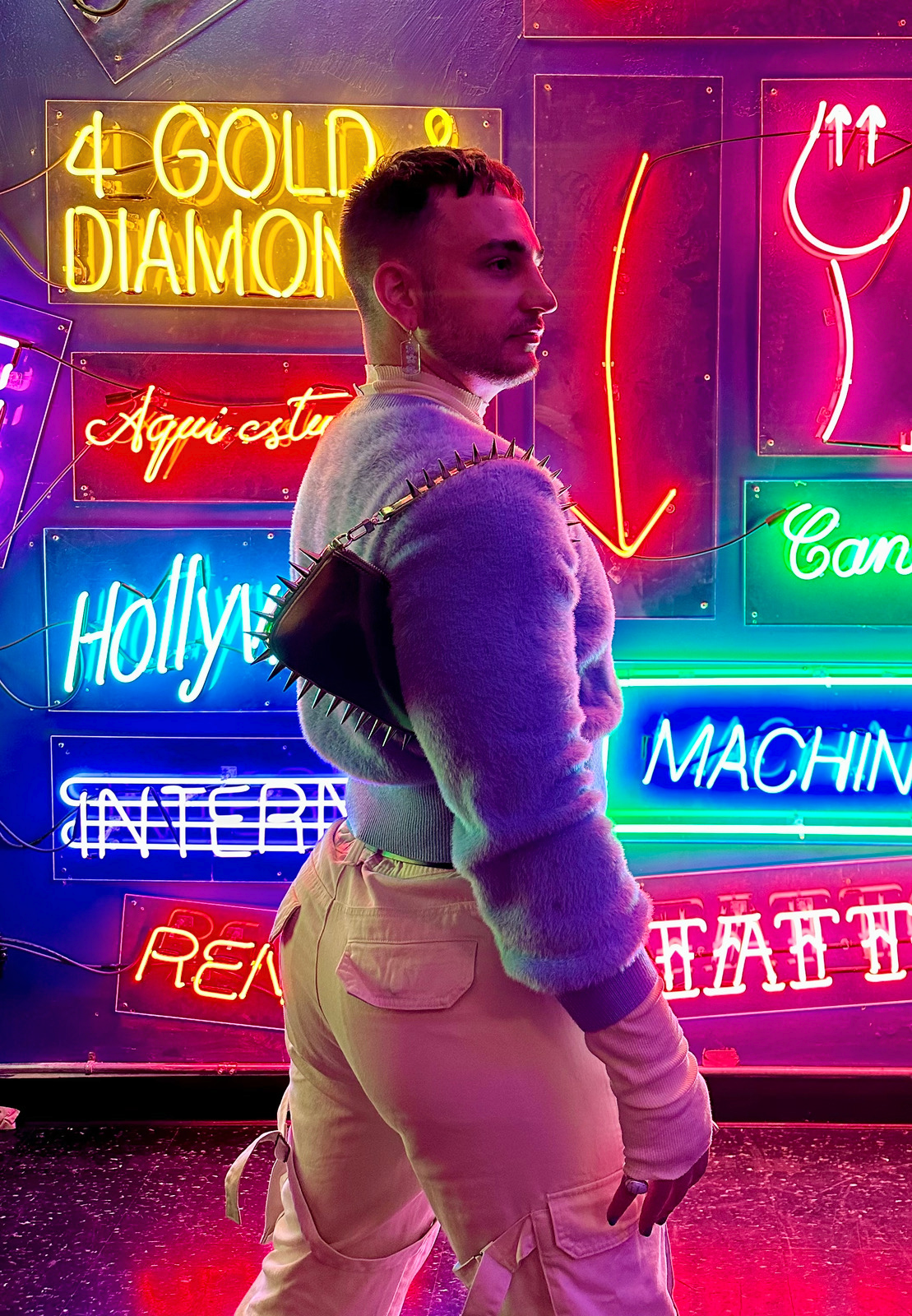 Ryan La Sala - author photo neon